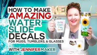 Make Amazing Waterslide Decals for Tumblers Mugs and Glasses [upl. by Kuster292]