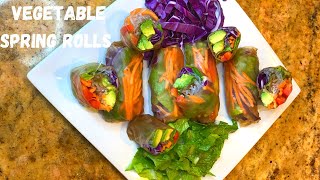 Daniel Fast Vegetable Spring Rolls [upl. by Wieche309]