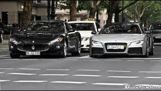 MASERATI GRANTURISMO  RIDICULOUS OVERTAKING [upl. by Ilek434]