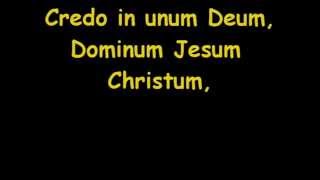 Credo In unum Deum  Canzone con testo  By RF57 [upl. by Vania]