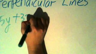 How to find Perpendicular Lines [upl. by Aikin]