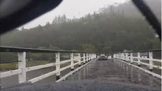 Enthusiasts crossing Penmaenpool toll bridge in Wales [upl. by Analihp]