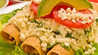 COMO HACER TACOS DORADOS DE POLLO FLAUTAS [upl. by Jemine]