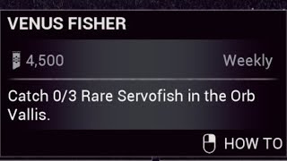 How to Catch Rare Servofish in the Orb Vallis in Warframe [upl. by Flavian]