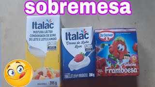 sobremesa de gelatina 3 ingredientes faço e delicioso [upl. by Xymenes]