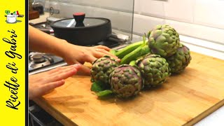 RICETTA DELIZIOSA CON CARCIOFI e PATATE IN PADELLA alla ROMANA  Ricette di Gabri [upl. by Enohpets]