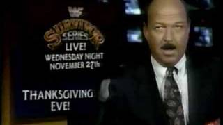 WWF Survivor Series 91 Preview Okerlund [upl. by Yeo451]