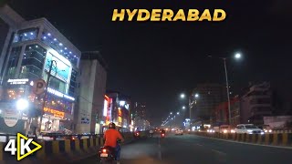 28 Km Flyover Night View shaikpet  4k Drive Hyderabad [upl. by Fugate]