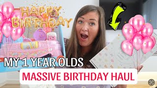 MY 1 YEAR OLDS MASSIVE BIRTHDAY PRESENT HAUL [upl. by Wohlert783]