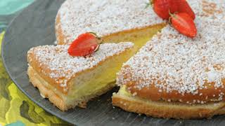 Recette Gâteau à la crème pâtissière [upl. by Karel]