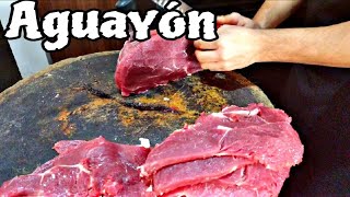 ¿Cómo cortar Bistec de un Aguayon de Res  Chef Vlogs [upl. by Eerrehs310]