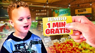 1 MINUUT GRATIS WINKELEN MET DE HELE FAMILIE [upl. by Aihsekyw708]