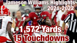 Jameson Williams 20212022 Season Highlights Alabama Receiver [upl. by Zetroc]