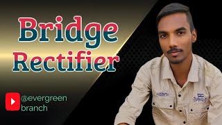 Bridge Rectifier in Telugu rectifiers edc [upl. by Ahseihs]