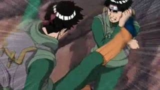 FULL FIGHT Might Gai VS Doppleganger Clone part 1 english subbed [upl. by Amihc]