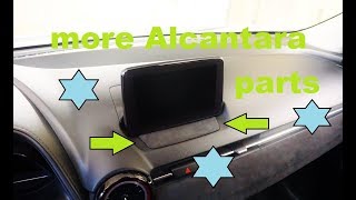 Project Mazda CX3  how i cover parts with alcantara [upl. by Horowitz]