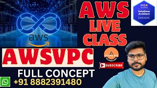 AWS LIVE CLASS BY SUNIL RAJAK  COMPLETE AWS REALTIME VPC INFRA SETUP  devopsbustechnology aws [upl. by Adile]