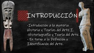 1 Introducción Historia del Arte I [upl. by Ames]