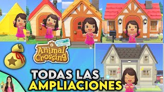 Todas las Ampliaciones de Casa y Trastero en Animal Crossing New Horizons [upl. by Anirbes507]