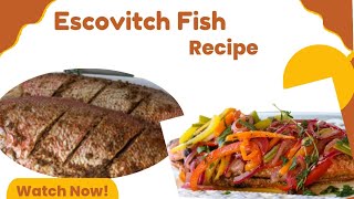 Jamaican Escovitch Fish Recipe food fish recipe [upl. by Nosloc]