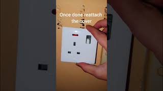 How To Change A Wall Socket In Less Than 30 Seconds  DIY Hacks shorts [upl. by Llemart]