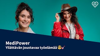 Yllättävän joustavaa työelämää 🎸😎⎪MediPower⎪Duunitori [upl. by Inoj244]