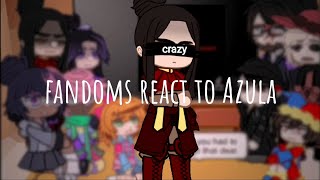 fandoms react to Azula Azula angst MY AU [upl. by Aipotu31]