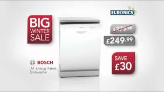 Euronics BIG Winter Sale Bosch Dishwasher amp Washing Machine [upl. by Nibroc956]