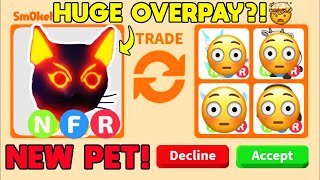 TRADED  Best 7 Offers for NEON ABYSSINIAN CAT NEW PET  Adopt Me Trading [upl. by Koenig139]