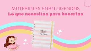 ¿Qué materiales necesitas para hacer agendas [upl. by Misaq659]