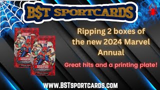 Ripping 2 hobby boxes of the new 2024 Marvel Annual  11 hit [upl. by Eigriv547]