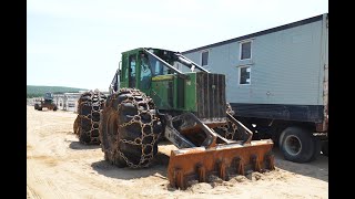 LOT 104  JOHN DEERE 748H dual arch grapple skidder [upl. by Sisco592]