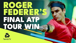 Roger Federers Final ATP Tour Win [upl. by Brinkema474]