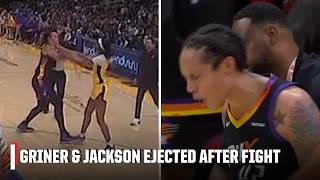 Brittney Griner amp Rickea Jackson EJECTED after physical altercation  WNBA on ESPN [upl. by Floris]