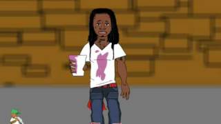 Lil Wayne chills with the ninja turtles  by MikeRobBYOB of BYOBEnt [upl. by Aleil]