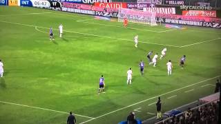 Babacar AMAZING GOAL  FiorentinaInter 051014 [upl. by Libbi]