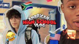 GOING TO AN AMERICAN HIGH SCHOOL as a South African  daily vlog  interview [upl. by Tavis]