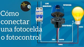 Como conectar una FOTOCELDA o FOTOCELULA [upl. by Adiehsar]