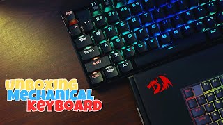 Redragon K552 Kumara Mechanical Keyboard Unboxing and Sound Test Red Switches vs Blue Switches [upl. by Ahseenyt54]