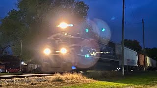 LSRC 6434 Leads Train 304N Through Pinconning Michigan on October 20th 2023 [upl. by Rossie]