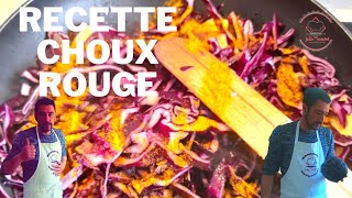 RECETTE  CHOUX ROUGEPOMMELARDONSCURRY [upl. by Nylhtak]