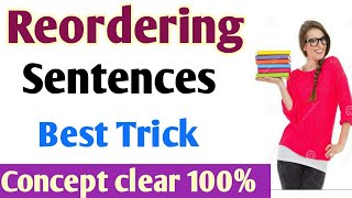 Reordering sentences Class 10 English Grammar important reordering sentences 2021 board exam [upl. by Conlan]