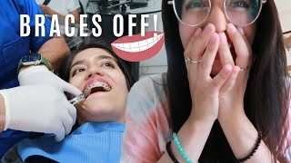 Getting my braces off SHOCKING  Vlog [upl. by Mell]