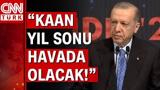 Cumhurbaşkanı Erdoğan Savunma Sanayi Fuarında quotKIZILELMAquot ve quotKAANquot açıklaması [upl. by Ethelyn]