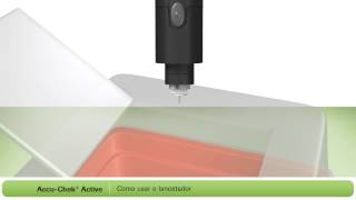 Como fazer um teste de glicemia no Novo AccuChek Active [upl. by Harbour]