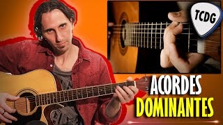 Como Tocar Acordes De Guitarra Acústica Para Principiantes 2 Dominantes 7 TCDG [upl. by Shewmaker]