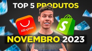 ⭐️ TOP 5 PRODUTOS VENCEDORES DROPSHIPPING PARA NOVEMBRO DE 2023 [upl. by Alyhc]