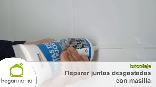 Reparar juntas desgastadas con masilla [upl. by Divan]