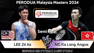 🔴LIVE SCORE  LEE Zii Jia MAS vs NG Ka Long Angus HKG  Malaysia Masters 2024 Badminton [upl. by Kendra]