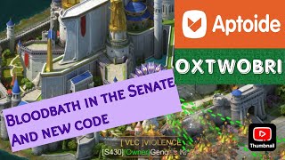 Evony Senate massacre and OXTWOBRI  New Aptoide Code [upl. by Ahtebbat411]